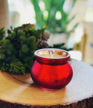 Load image into Gallery viewer, CRANBERRY PROSECCO RED MERCURY GLASS | CANDLE