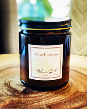 Load image into Gallery viewer, AMBER 8 OZ JAR CANDLE WITH LID