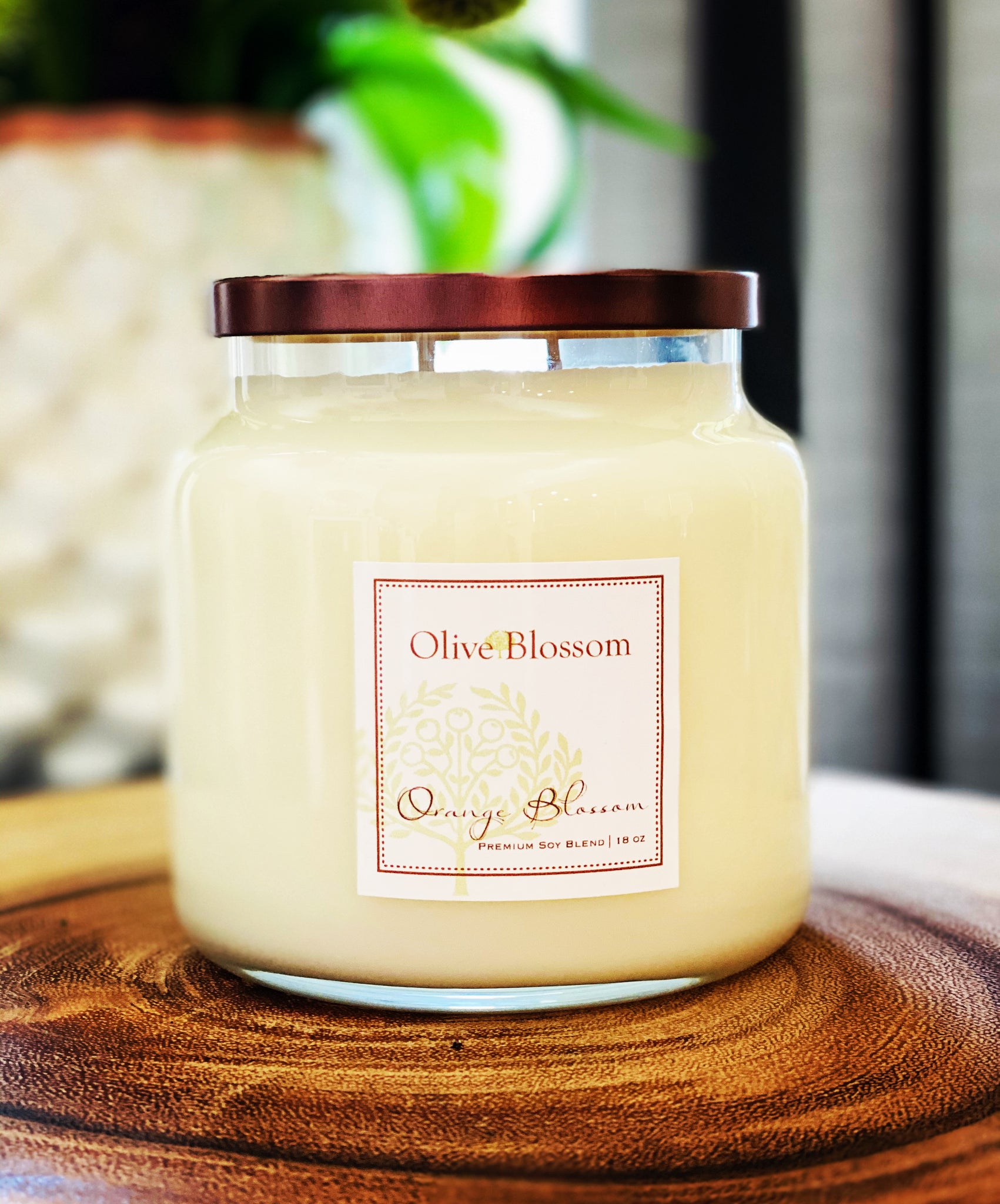 Lemon Orange Blossom Essential Oil Small Tin Candle - Olivia's