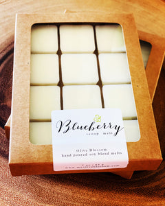 BLUEBERRY SCOOP | 12 BLOSSOM MELTS IN KRAFT BOX